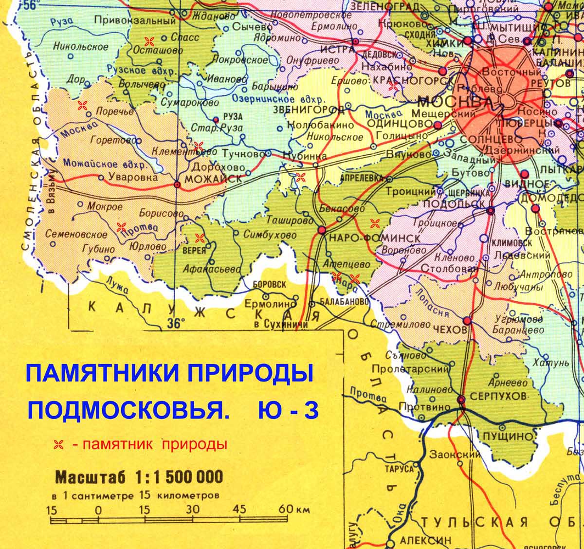 Г.Руза Московской области на карте